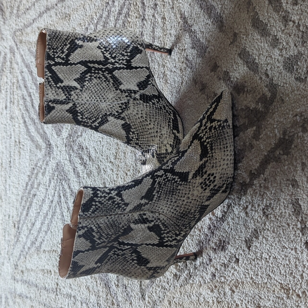 Schultz faux snake skin boots
